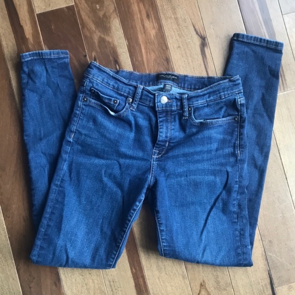 Banana Republic Sculpt Skinny Dark Wash‎ Jeans 28/6 EUC